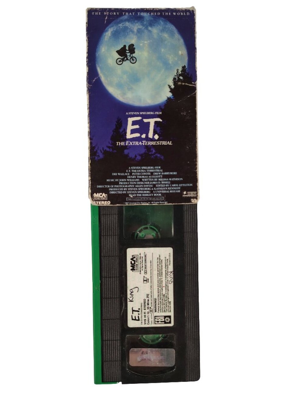 (1982) Rare Green & Black E.T. The Extra-Terrestrial VHS Cassette Tape